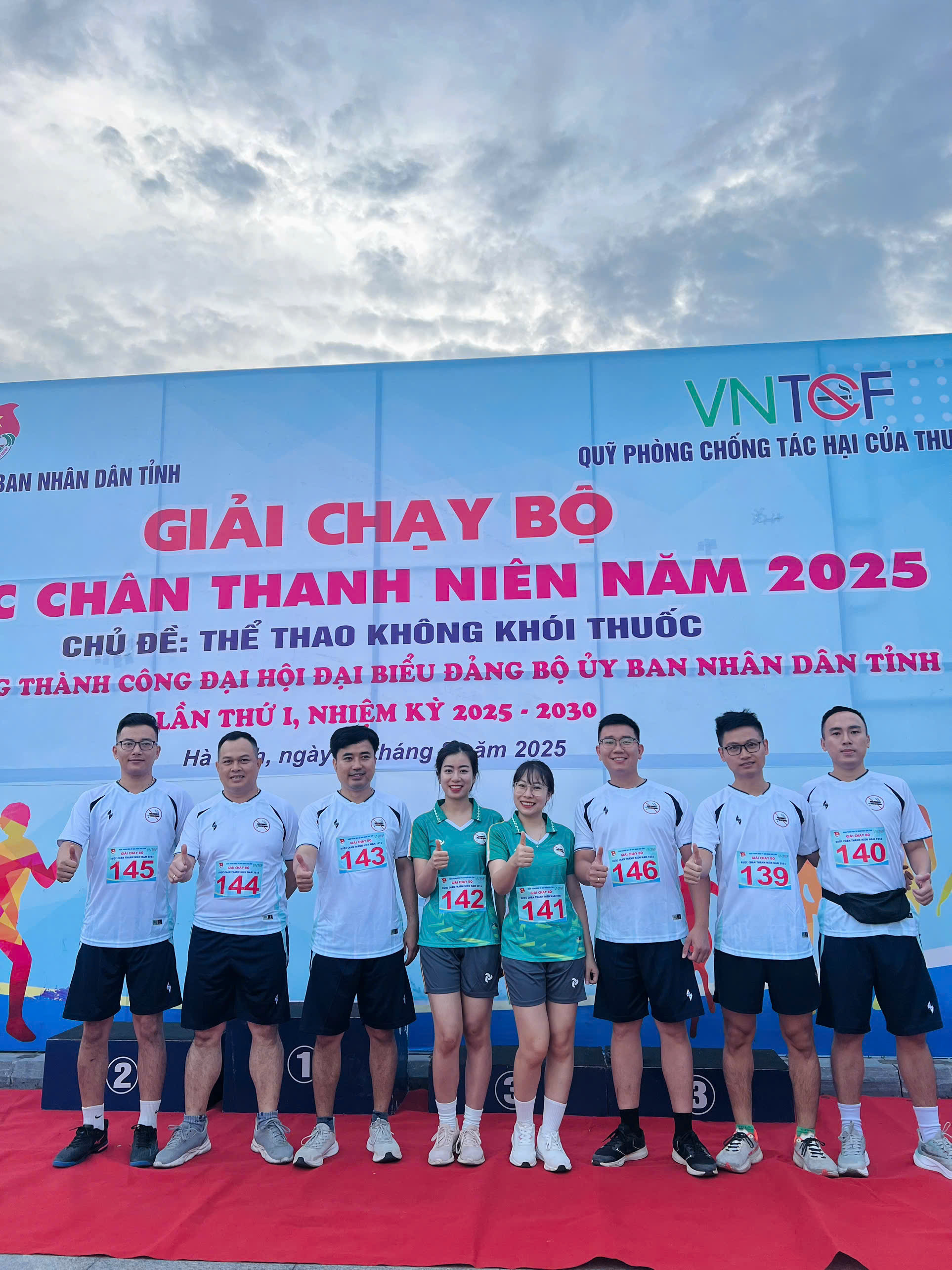 Đoàn viên Sở Xây dựng Hà Tĩnh hưởng ứng Giải chạy bộ "Bước chân thanh niên 2025"